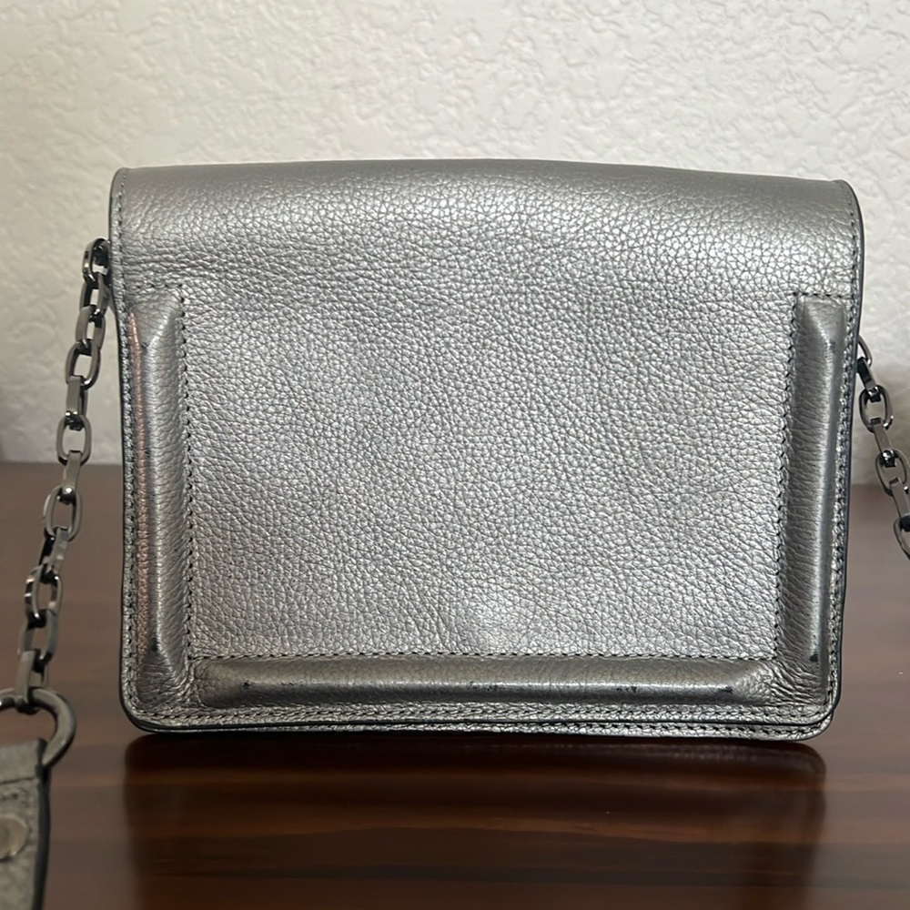 BCBG MaxAzria silver/gray crossbody bag